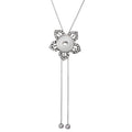 NEW Metal Adjustable Necklace 70CM Charm beauty round button fit DIY 18MM snap buttons jewlery wholesale DJ0075