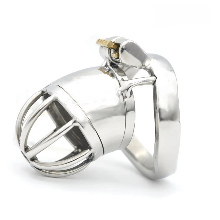 Happygo Stainless Steel Stealth Lock Male Chastity Device,Cock Cage,Penis Lock,Cock Ring,Chastity Belt A277