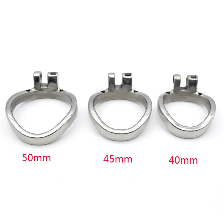 Happygo Stainless Steel Stealth Lock Male Chastity Device,Cock Cage,Penis Lock,Cock Ring,Chastity Belt A277