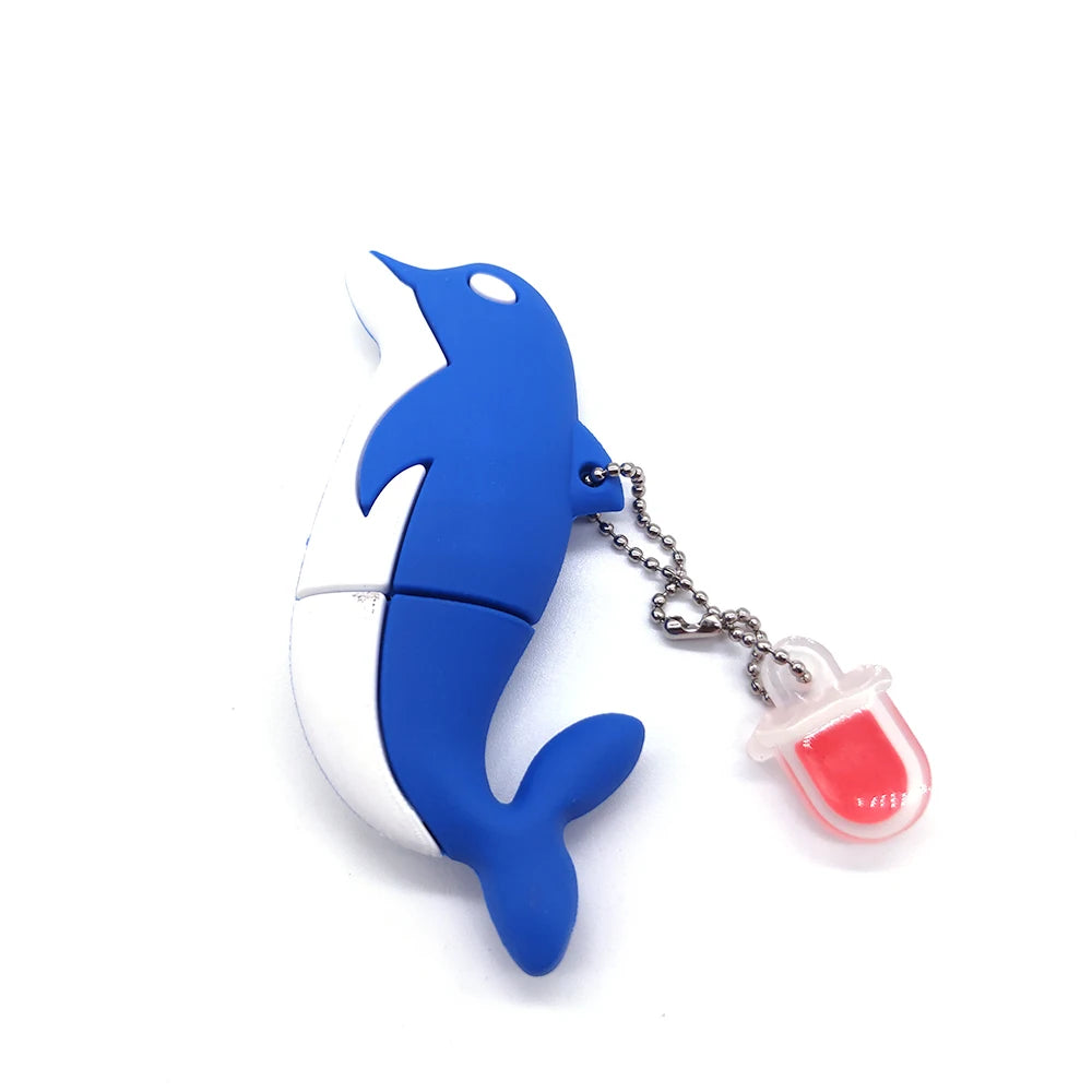 Dolphin usb stick shark pen drive  pendrive Usb memory Usb flash drive 4gb 8gb 16gb 32gb 64gb 128gb Usb drive gifts sea cucumber