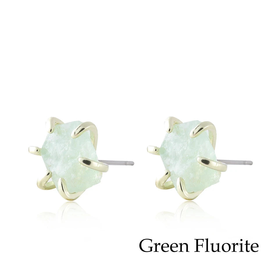 Natural Stone Stud Earrings: Earthy Elegance Handcrafted Beauty Versatile Style Perfect Accessory for Any Occasion