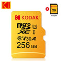 Original KODAK Memory Card 64GB 128GB 256GB U3 4K Micro SD Card 32GB SDHC UHS-I C10 A1 V30 TF Trans Flash Microsd