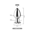 Remote Vibrating Heart-Shaped App Control Man and Woman Metal Anal Plug Adult Luminous Electric Anal Dildo Couple Intimate Toys