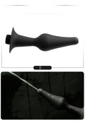 Enema Douche Cleaner BDSM Shower Head for Male Female Fetish Deep Anal Gay Soft Silicone Enemator Connectable Butt Plug
