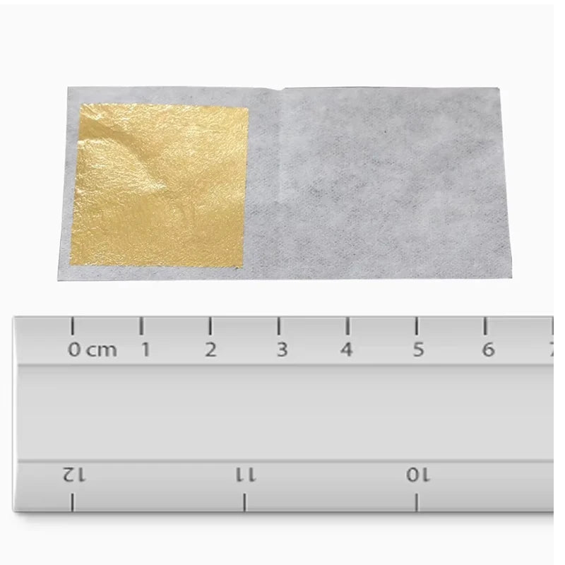10Pcs 24 k Genuine Gold Foil Paper In All Sizes Content Real Gold Foil Leaf For Craft Decoration Skin Beauty