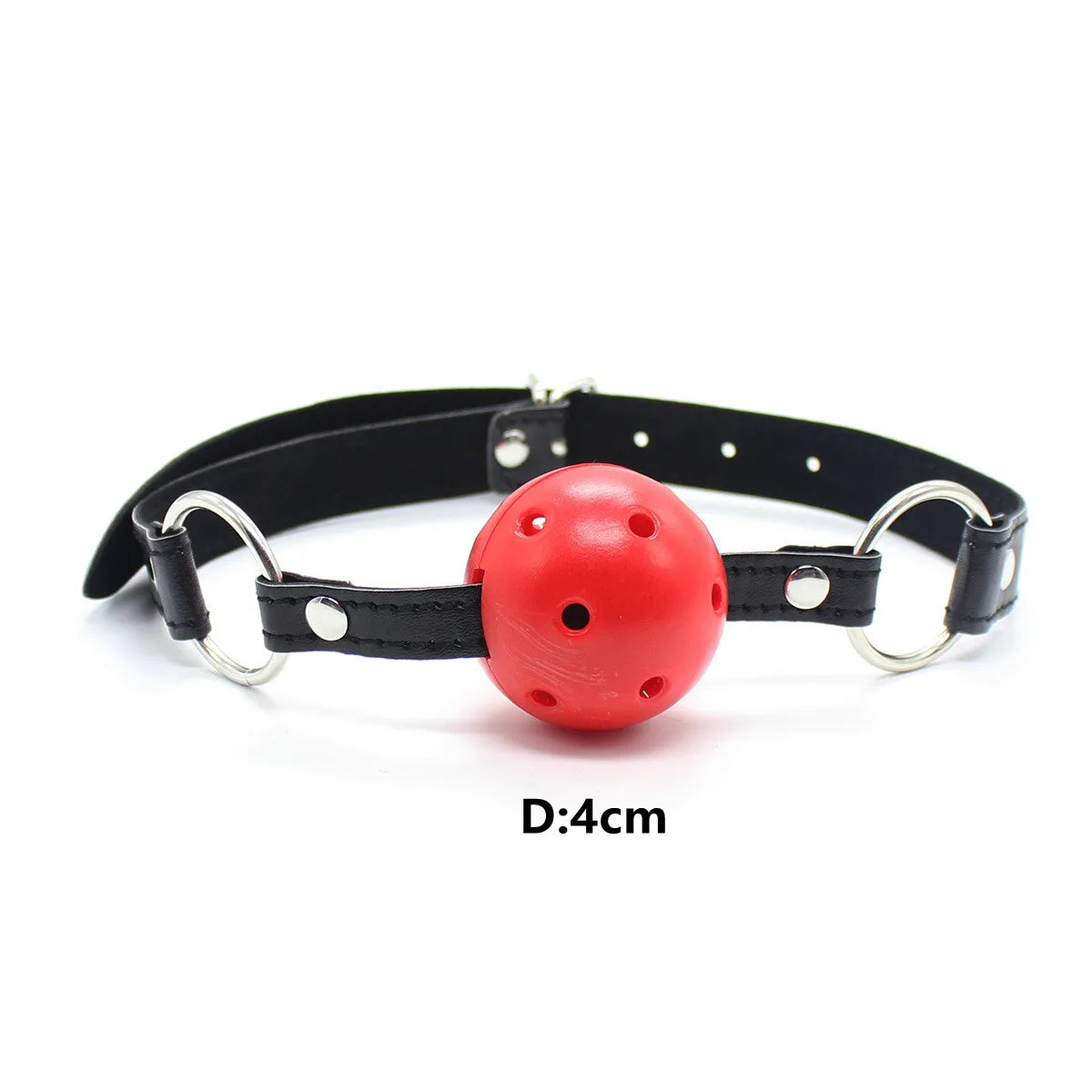 Adult Toys of Hard Ball Gag Mouth Gag 3 Breathing Holes Ball Plug for SM Game