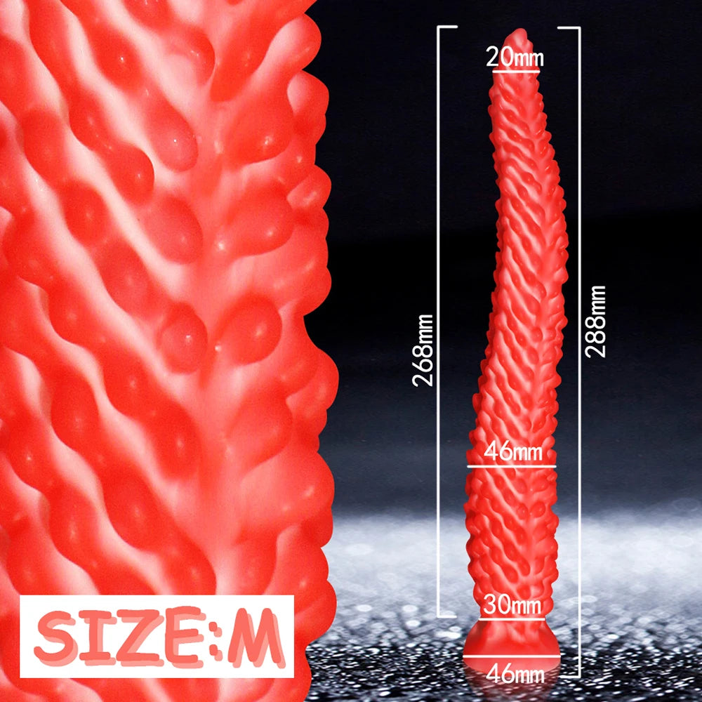 Monster Tentacle Silicone Dildo,Anal Dildo Anal Toys with Strong Suction Cup,Long Butt Plug for G Spot & Prostate Massager,Adult