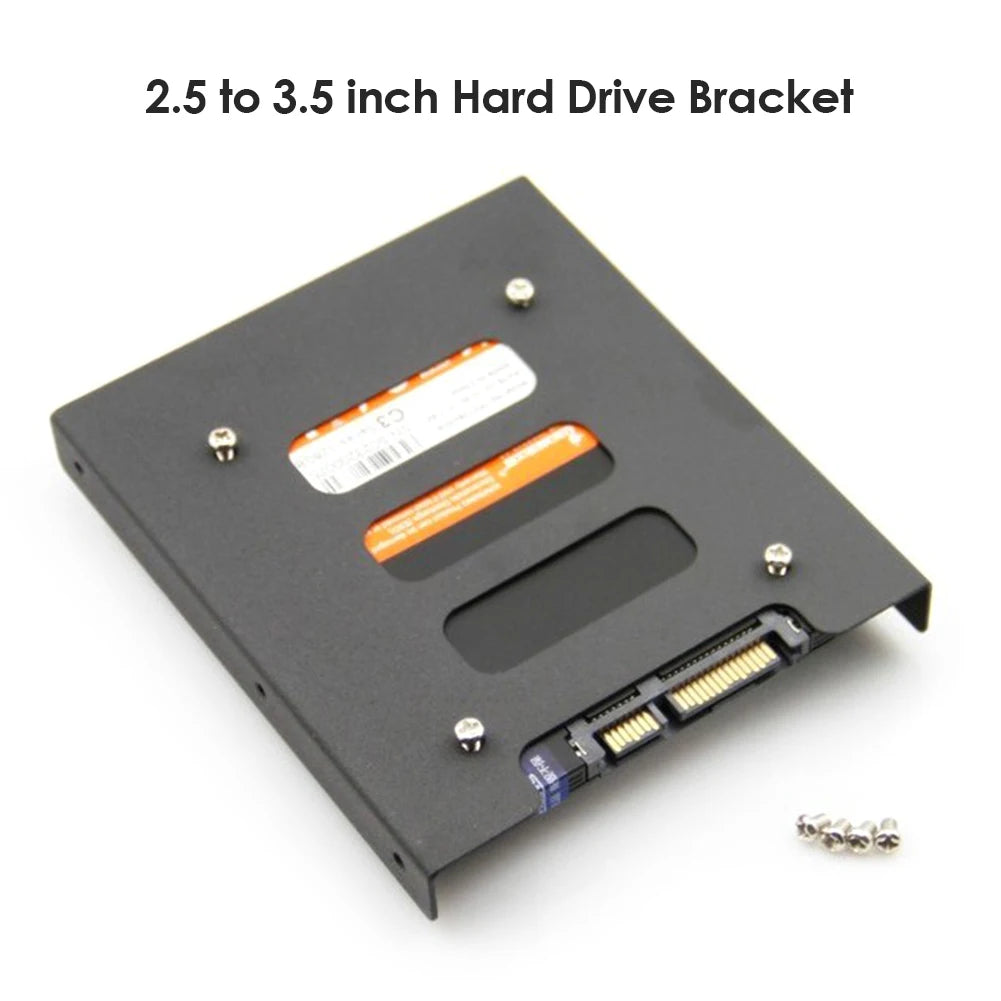 3-1PCS 2.5 inch SSD HDD to 3.5 inch Mounting Adapter Bracket for PC Computer Metal Hard Drive Holder Dock Enclosure SATA IDE SSD