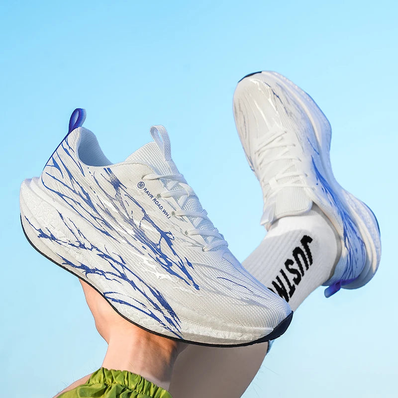 Wide Toe Box Running Sneakers Thick Cushioned Sole Lightweight Anti Slip for Men Women Gym Fitness Jogging shoes