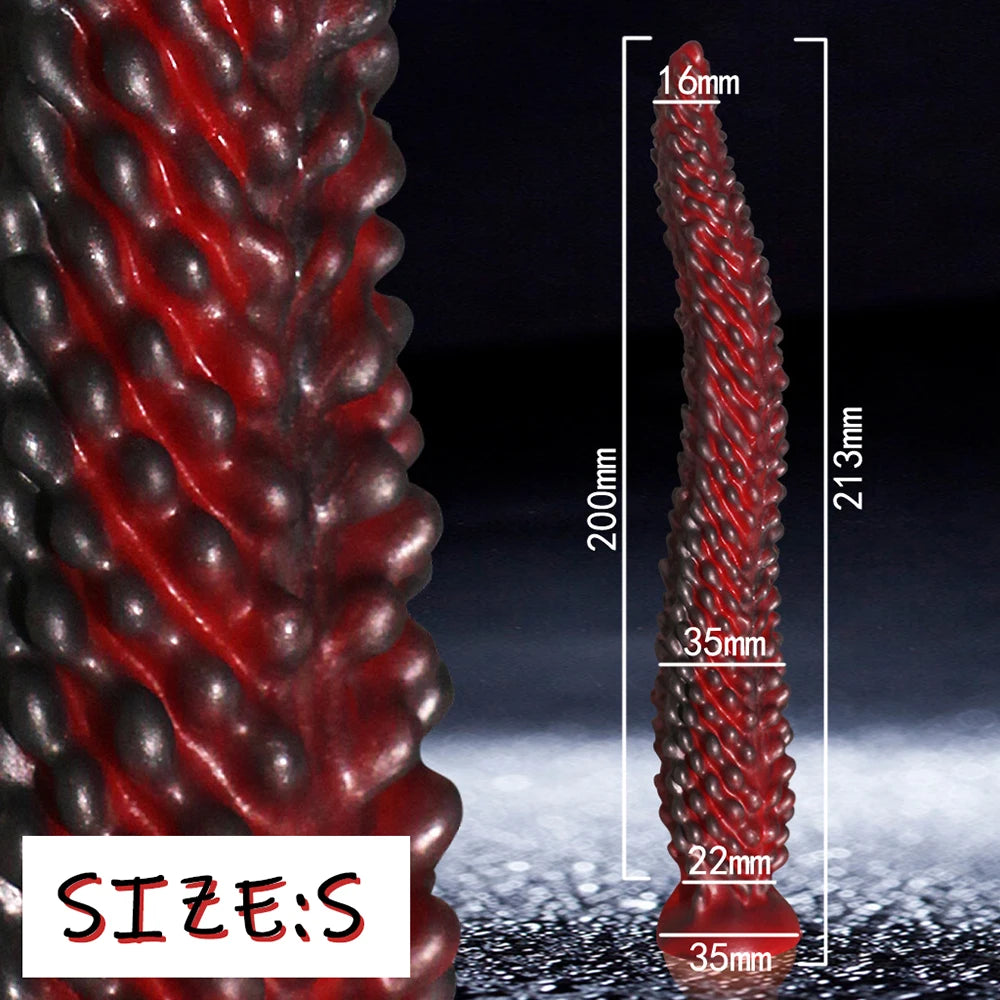 Monster Tentacle Silicone Dildo,Anal Dildo Anal Toys with Strong Suction Cup,Long Butt Plug for G Spot & Prostate Massager,Adult