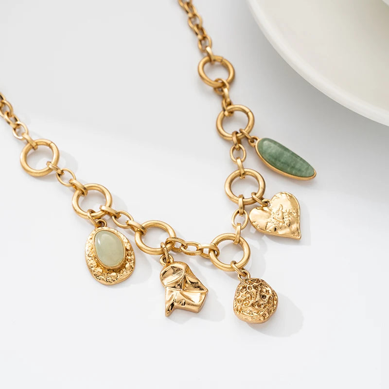 wealthyBoo Boemian Enamel Marine Life Charm Articulate Fish Pendant Necklace Chic Mermaid Conch Choker Ocean Beauty Accessories