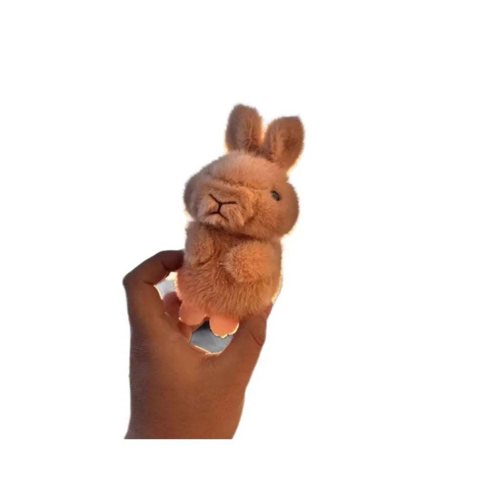 New Plush Rabbit Doll High Beauty Keychain Pendant Cartoon Bag Hanger Doll Grabbing Machine Gift Cute Backpack Jewelry Accessory