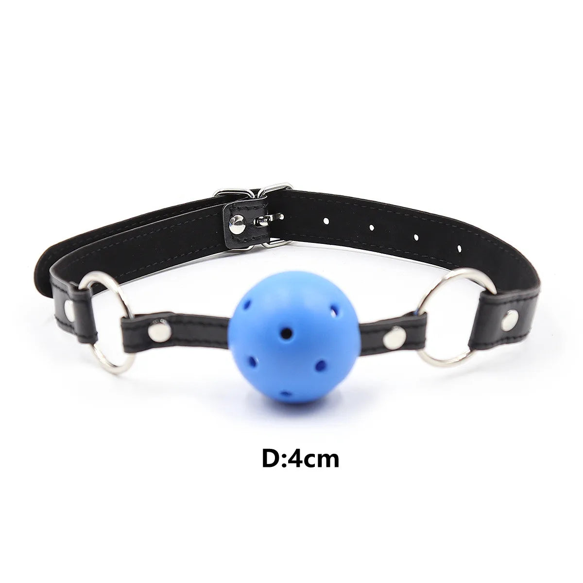 Adult Toys of Hard Ball Gag Mouth Gag 3 Breathing Holes Ball Plug for SM Game