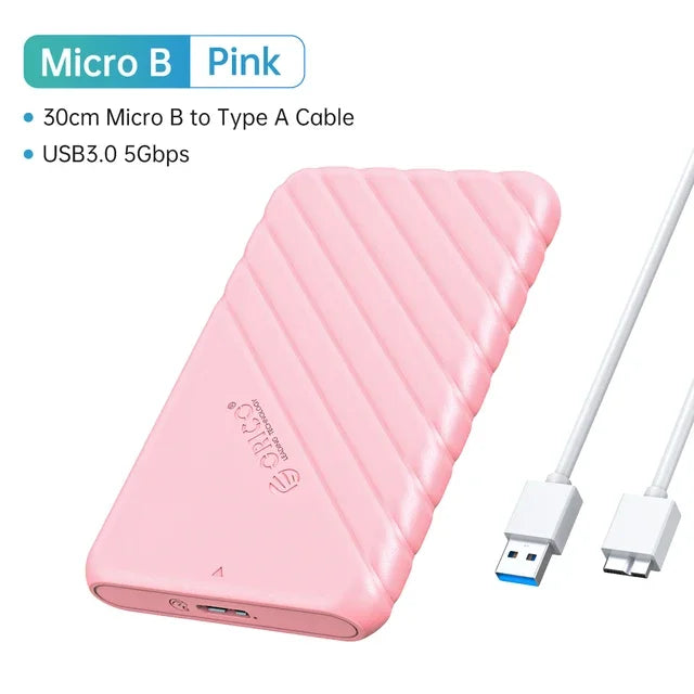 ORICO  2.5" External Storage HDD Case MicroB USB3.0 to SATA 5Gbps HDD SSD Hard Drive Enclosure Support UASP for PC Laptop
