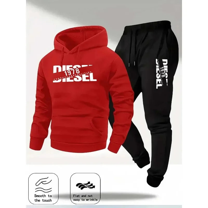 2026 popular new hooded sportswear fashion hooded sportswear casual sportswear and pants two in one