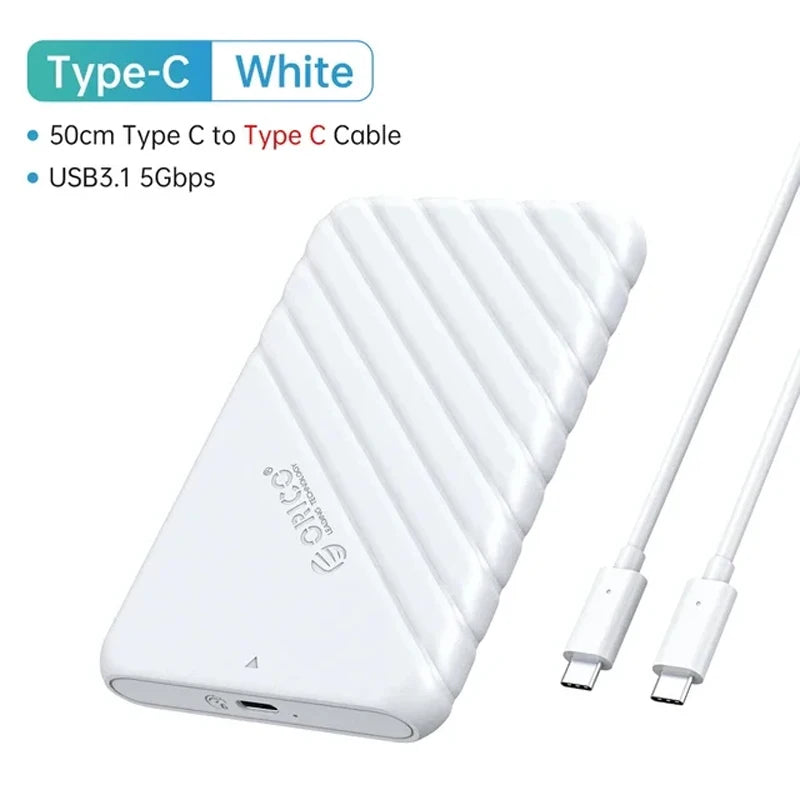 ORICO  2.5" External Storage HDD Case MicroB USB3.0 to SATA 5Gbps HDD SSD Hard Drive Enclosure Support UASP for PC Laptop