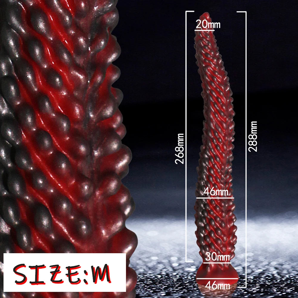 Monster Tentacle Silicone Dildo,Anal Dildo Anal Toys with Strong Suction Cup,Long Butt Plug for G Spot & Prostate Massager,Adult