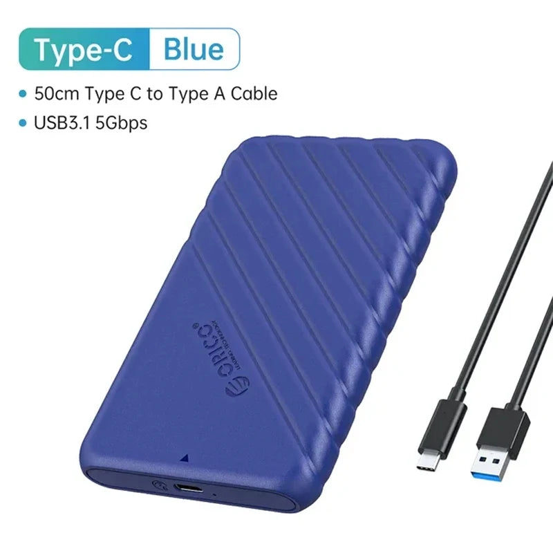 ORICO  2.5" External Storage HDD Case MicroB USB3.0 to SATA 5Gbps HDD SSD Hard Drive Enclosure Support UASP for PC Laptop
