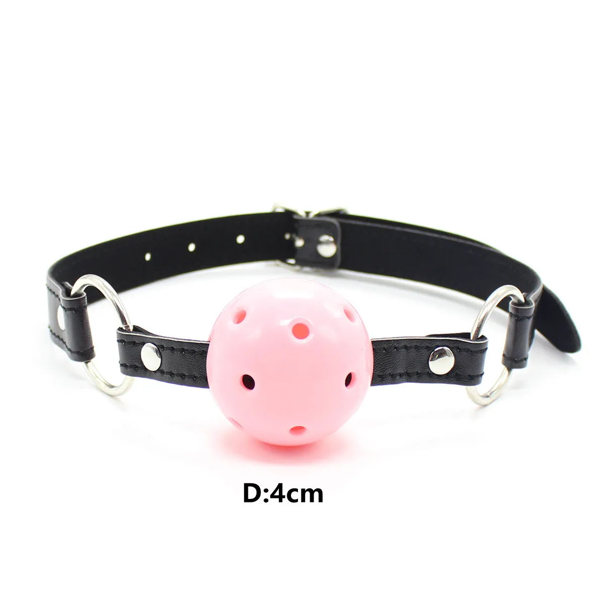 Adult Toys of Hard Ball Gag Mouth Gag 3 Breathing Holes Ball Plug for SM Game