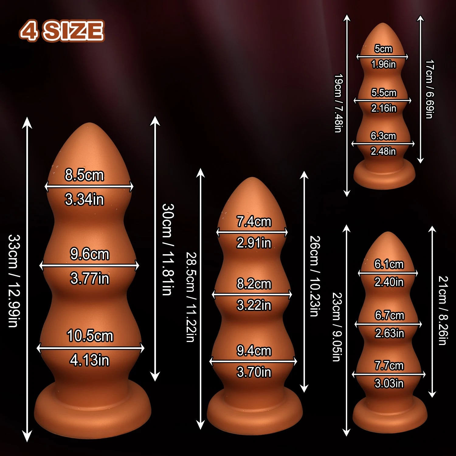 big huge anal beads soft smooth anal dildo penetration anal toys Prostate Massage silicone dilatador super large butt plug ball