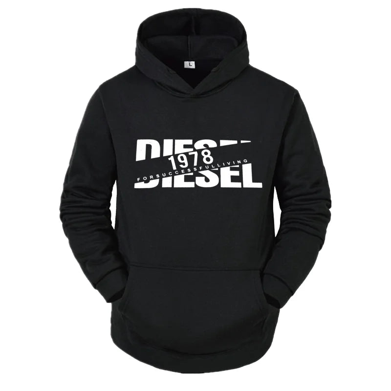 2025 Autumn/Winter Casual Printed Hoodie Classic Style Fashion Men's Y2K Harajuku Sports Jogging Street Men's/Women's Clothing