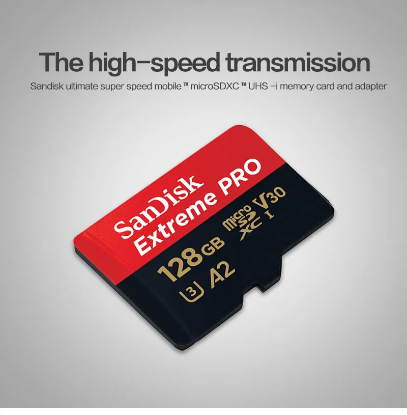 SanDisk Extreme PRO Micro SD Card 128GB 64GB 32GB 512GB 256G 400G Micro SD 1TB Flash Memory Card SD U3 4K V30 Microsd TF Cards