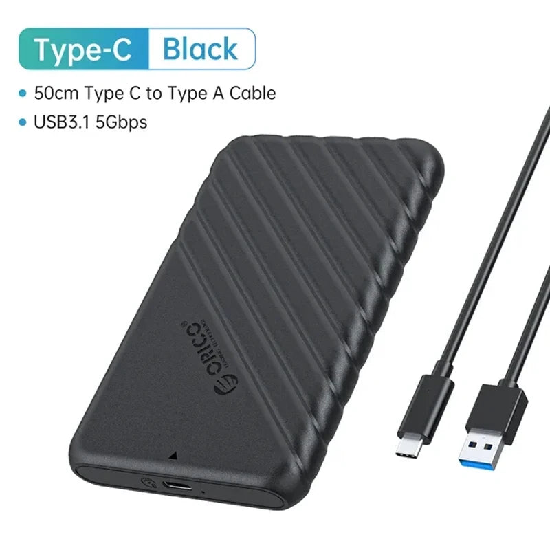 ORICO  2.5" External Storage HDD Case MicroB USB3.0 to SATA 5Gbps HDD SSD Hard Drive Enclosure Support UASP for PC Laptop