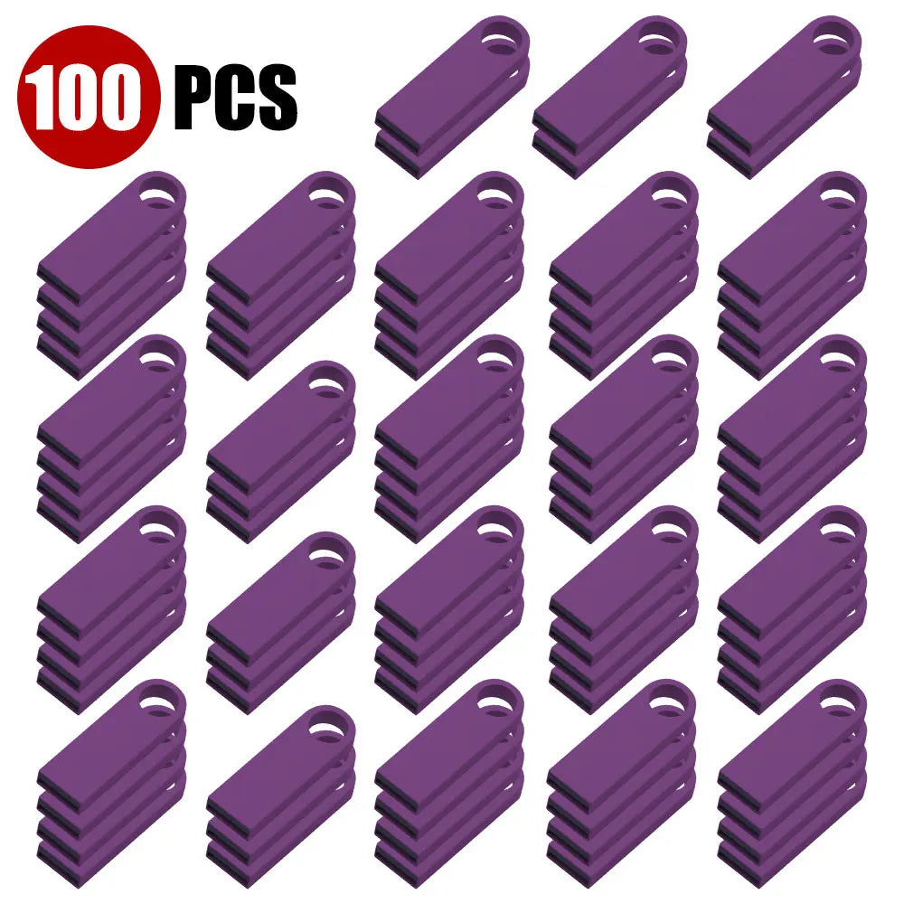 100PCS/lot Metal Pen Drive 64GB 32GB 16GB USB Flash Drive 8GB 4GB U Disk 2GB 1GB 128M 256M 512M Key Usb Stick Free Custom Logo u