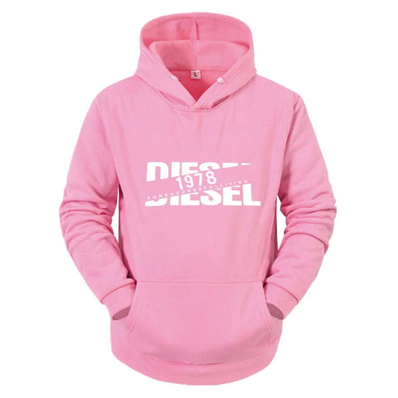 2025 Autumn/Winter Casual Printed Hoodie Classic Style Fashion Men's Y2K Harajuku Sports Jogging Street Men's/Women's Clothing