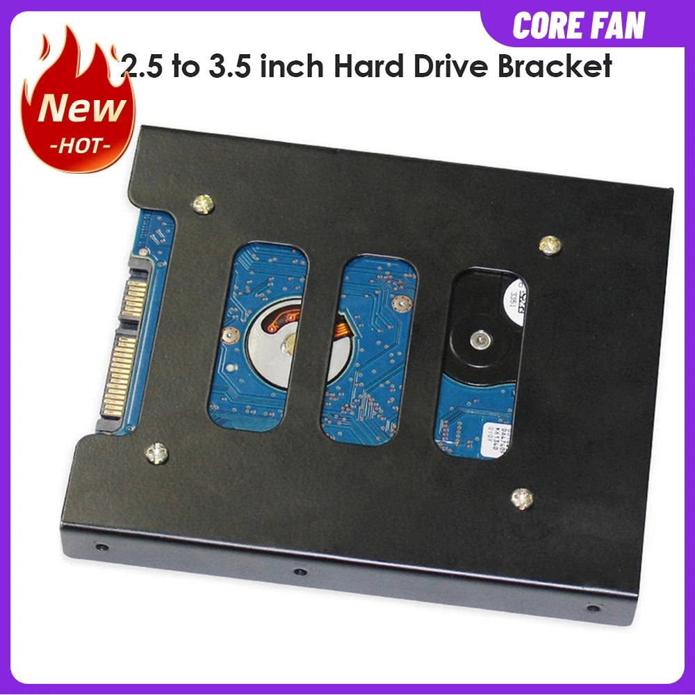 3-1PCS 2.5 inch SSD HDD to 3.5 inch Mounting Adapter Bracket for PC Computer Metal Hard Drive Holder Dock Enclosure SATA IDE SSD
