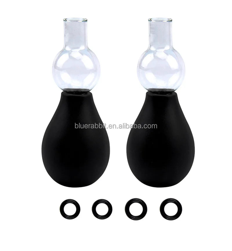 Nipple Sucker Wholesale Male Nipple Breast Pump Enlargement Vacuum Pump with 8 Rings