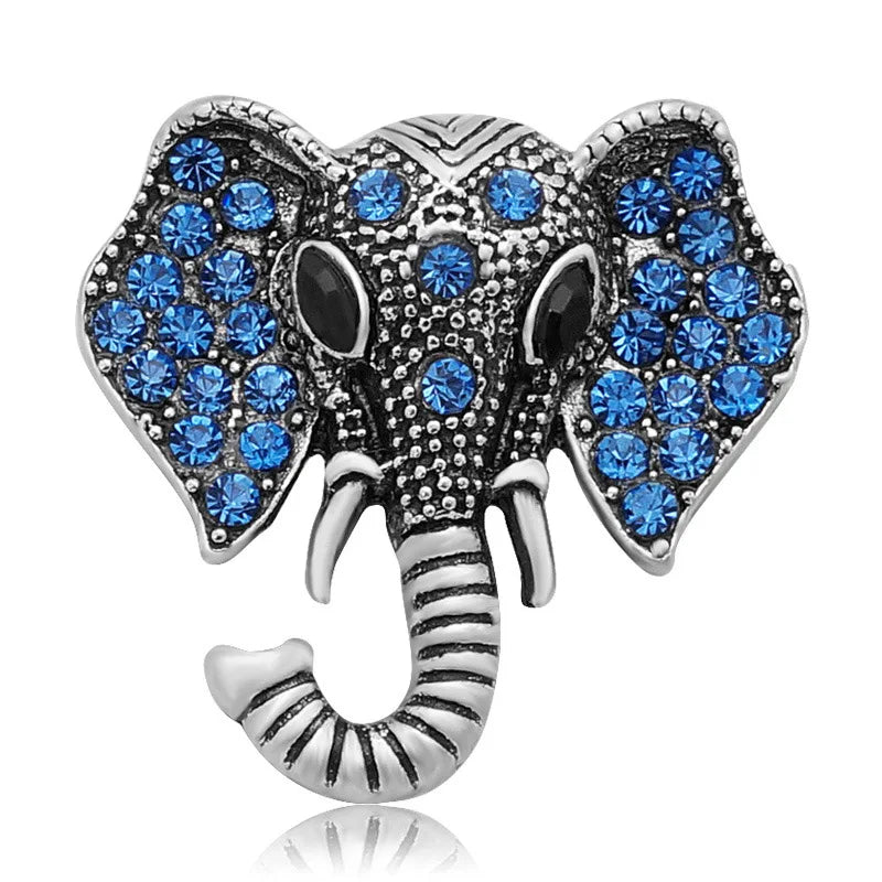 New Beauty Rhinestone Lovely animals Owl dog panda Swan Fish ladybug 18MM snap buttons fit snap bracelet jewelry wholesale