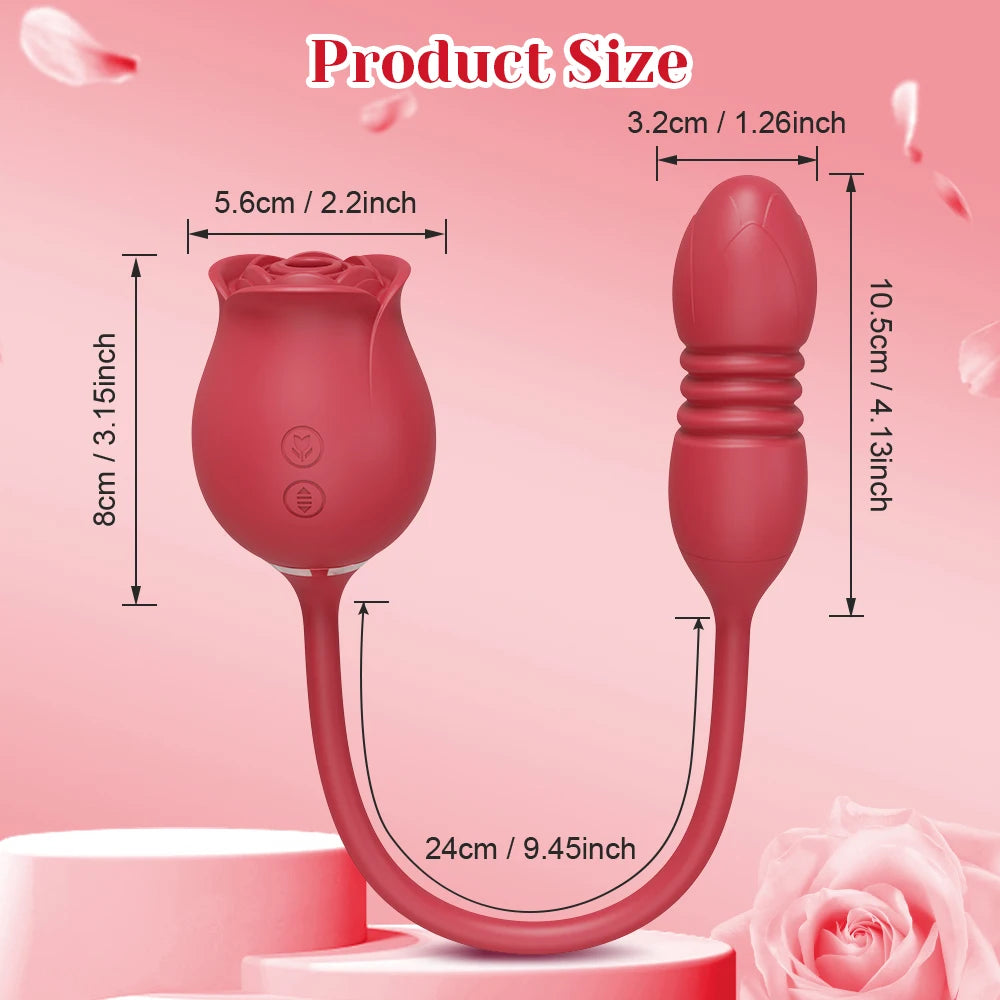 Sucking Thrusting Vibrator for Women Nipple Clit Stimulator Powerful Vibrating Egg Tongue Licking Clitoris Sucker Sexy Toy Dildo