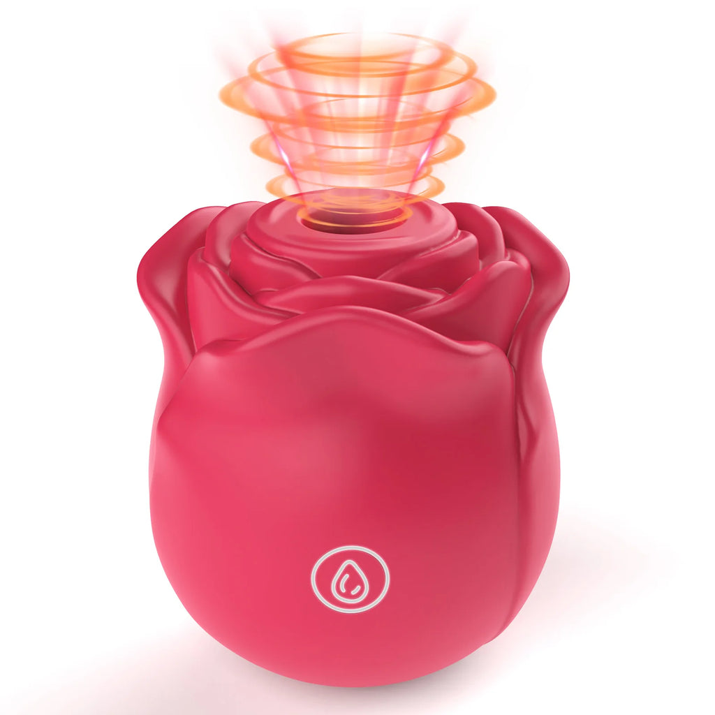 Rose Shape Vagina Sucking Vibrator Nipple Massager Clitoral Vacuum Stimulator Vibrating Female Masturbator Sex Toys for Adults