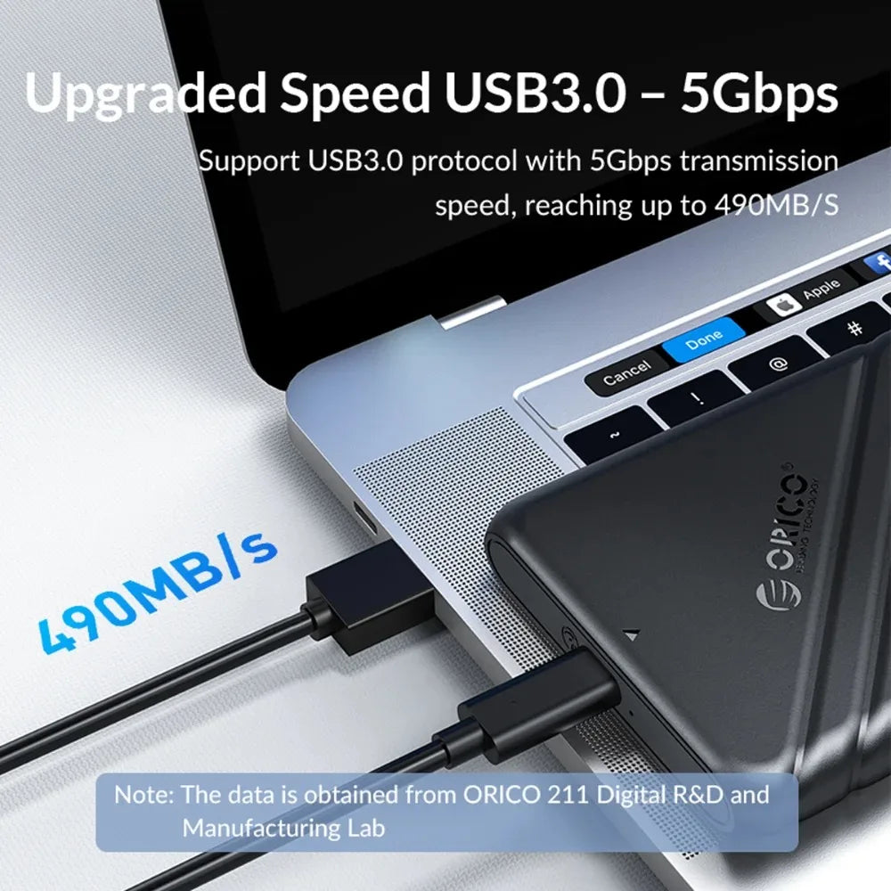 ORICO  2.5" External Storage HDD Case MicroB USB3.0 to SATA 5Gbps HDD SSD Hard Drive Enclosure Support UASP for PC Laptop