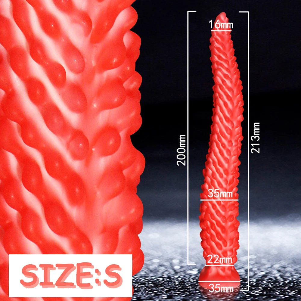 Monster Tentacle Silicone Dildo,Anal Dildo Anal Toys with Strong Suction Cup,Long Butt Plug for G Spot & Prostate Massager,Adult
