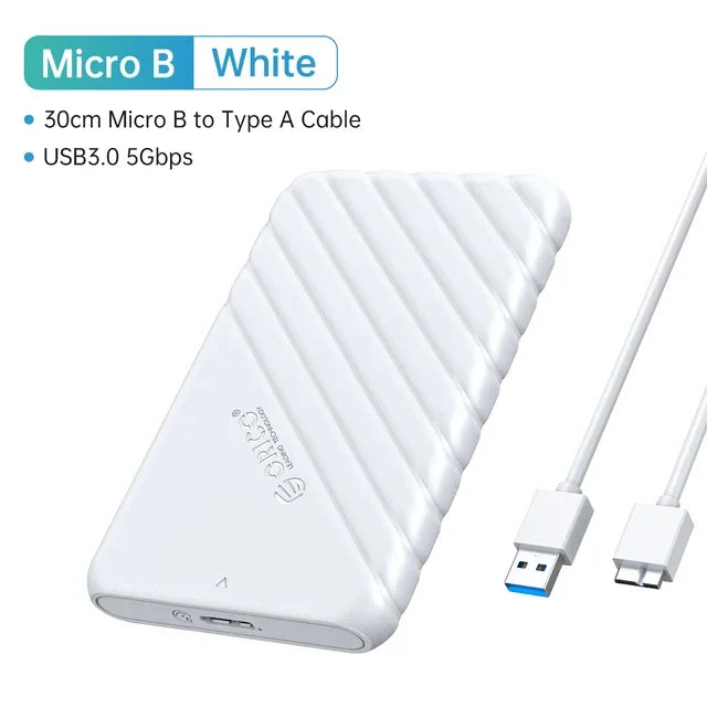 ORICO  2.5" External Storage HDD Case MicroB USB3.0 to SATA 5Gbps HDD SSD Hard Drive Enclosure Support UASP for PC Laptop
