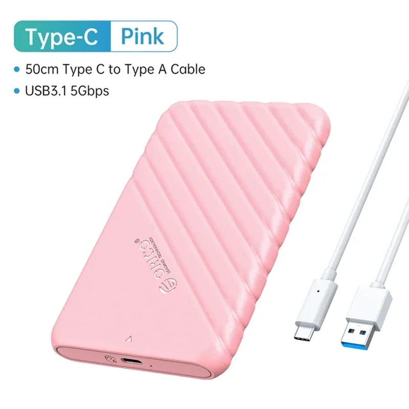 ORICO  2.5" External Storage HDD Case MicroB USB3.0 to SATA 5Gbps HDD SSD Hard Drive Enclosure Support UASP for PC Laptop