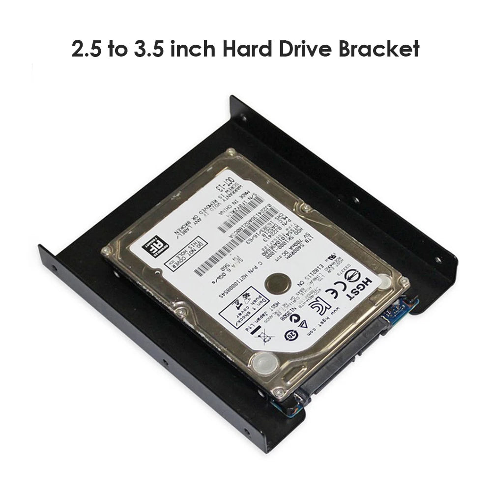 3-1PCS 2.5 inch SSD HDD to 3.5 inch Mounting Adapter Bracket for PC Computer Metal Hard Drive Holder Dock Enclosure SATA IDE SSD