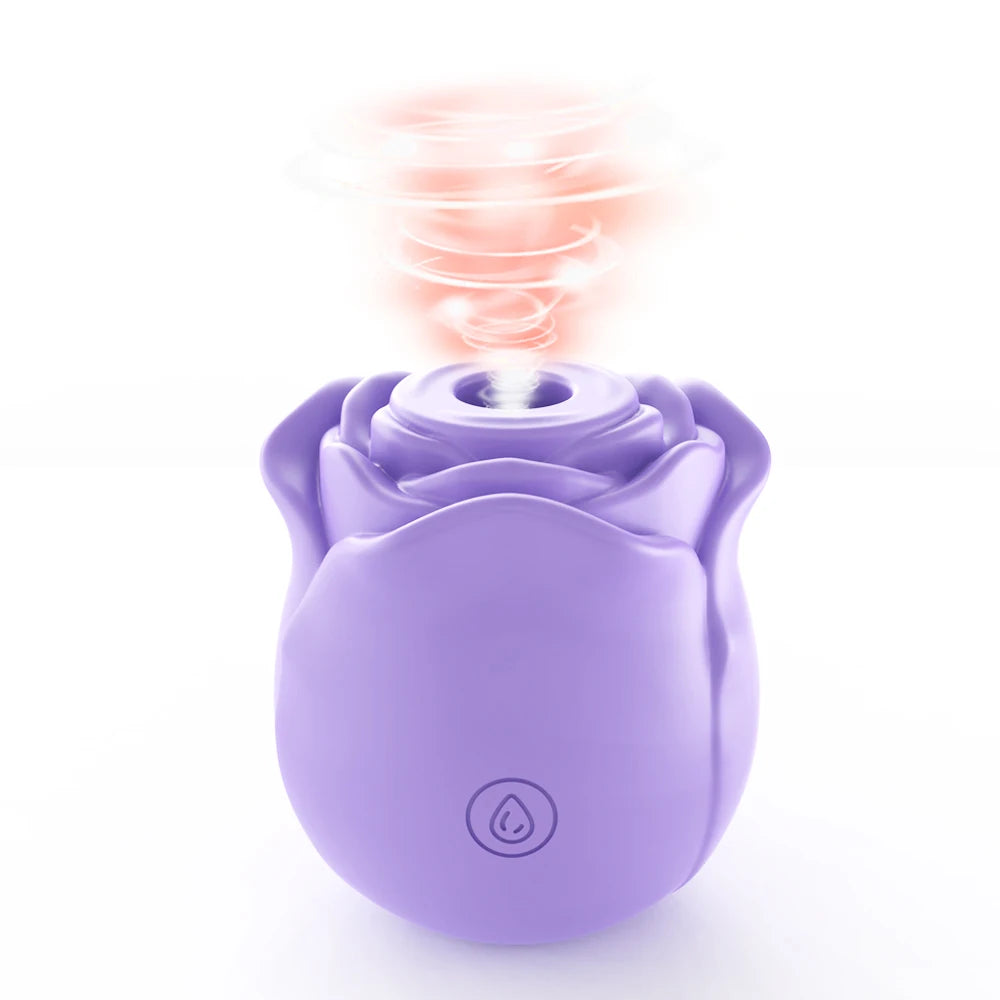 Rose Shape Vagina Sucking Vibrator Nipple Massager Clitoral Vacuum Stimulator Vibrating Female Masturbator Sex Toys for Adults