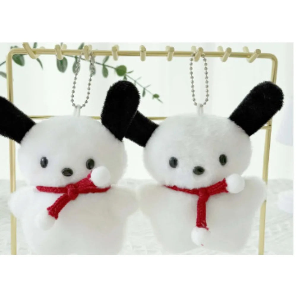 New Plush Rabbit Doll High Beauty Keychain Pendant Cartoon Bag Hanger Doll Grabbing Machine Gift Cute Backpack Jewelry Accessory