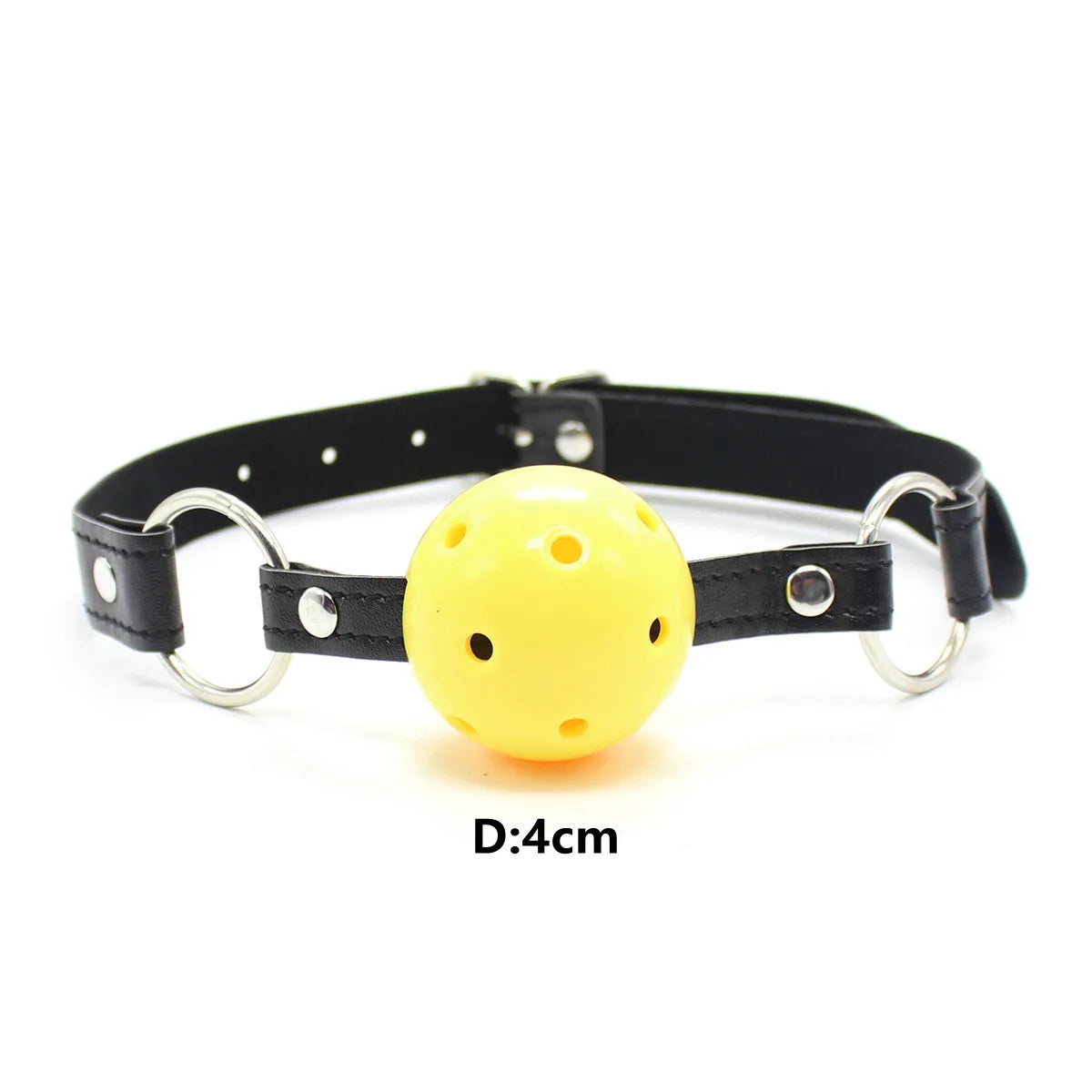 Adult Toys of Hard Ball Gag Mouth Gag 3 Breathing Holes Ball Plug for SM Game