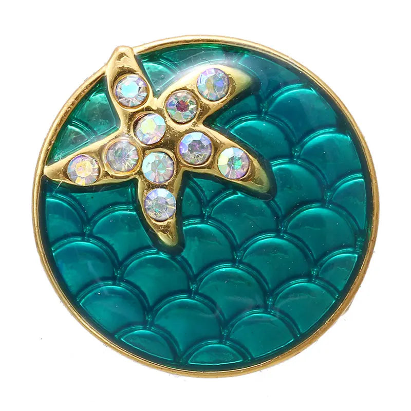 New Beauty Rhinestone Lovely animals Owl dog panda Swan Fish ladybug 18MM snap buttons fit snap bracelet jewelry wholesale