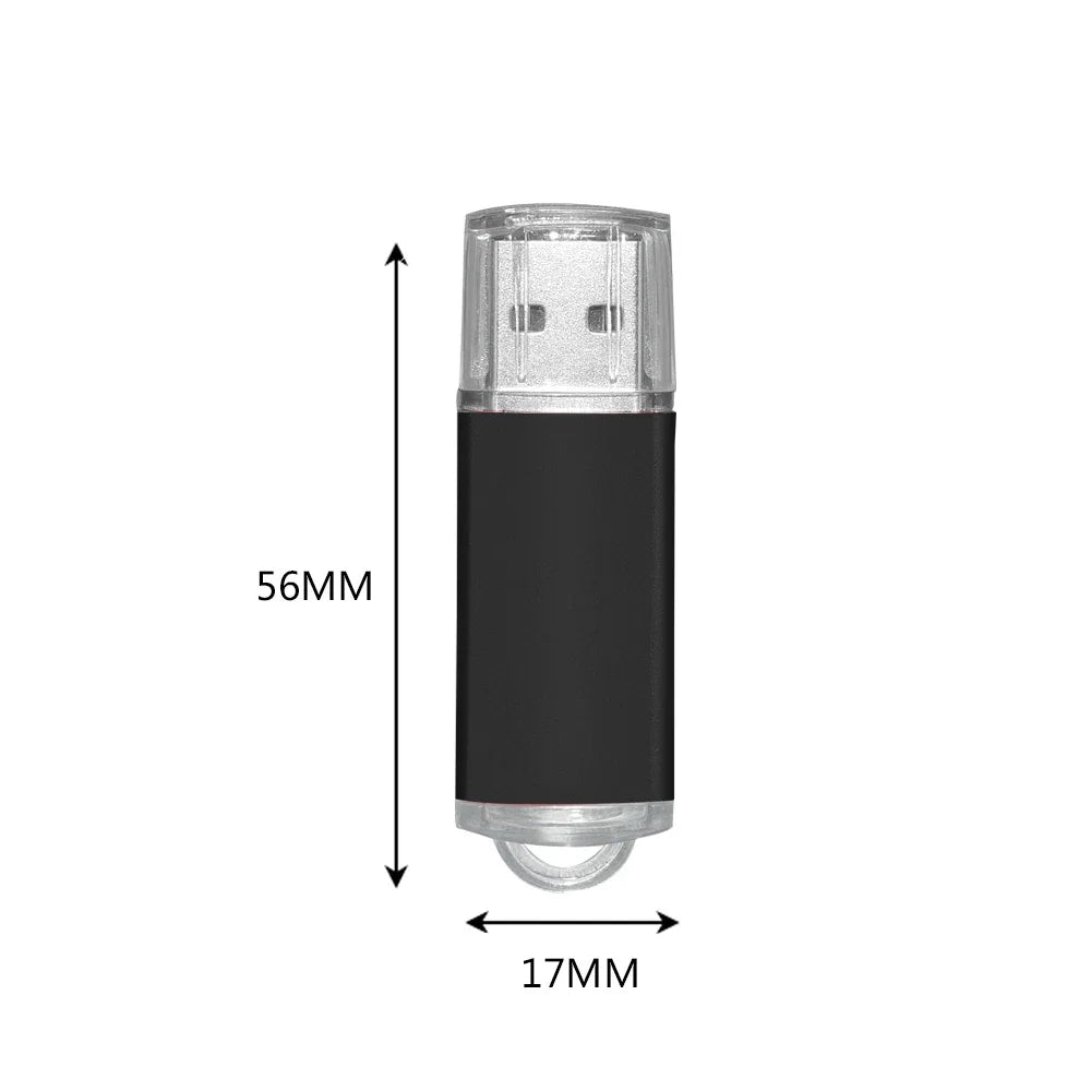 USB Flash Drives 64GB 32GB TYPE-C Metal 16GB USB 2.0 8GB Black 4GB Memory Stick U disk Pendrive for Business Gift