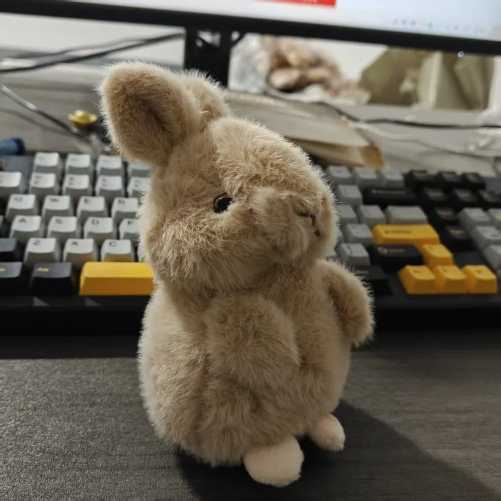 New Plush Rabbit Doll High Beauty Keychain Pendant Cartoon Bag Hanger Doll Grabbing Machine Gift Cute Backpack Jewelry Accessory
