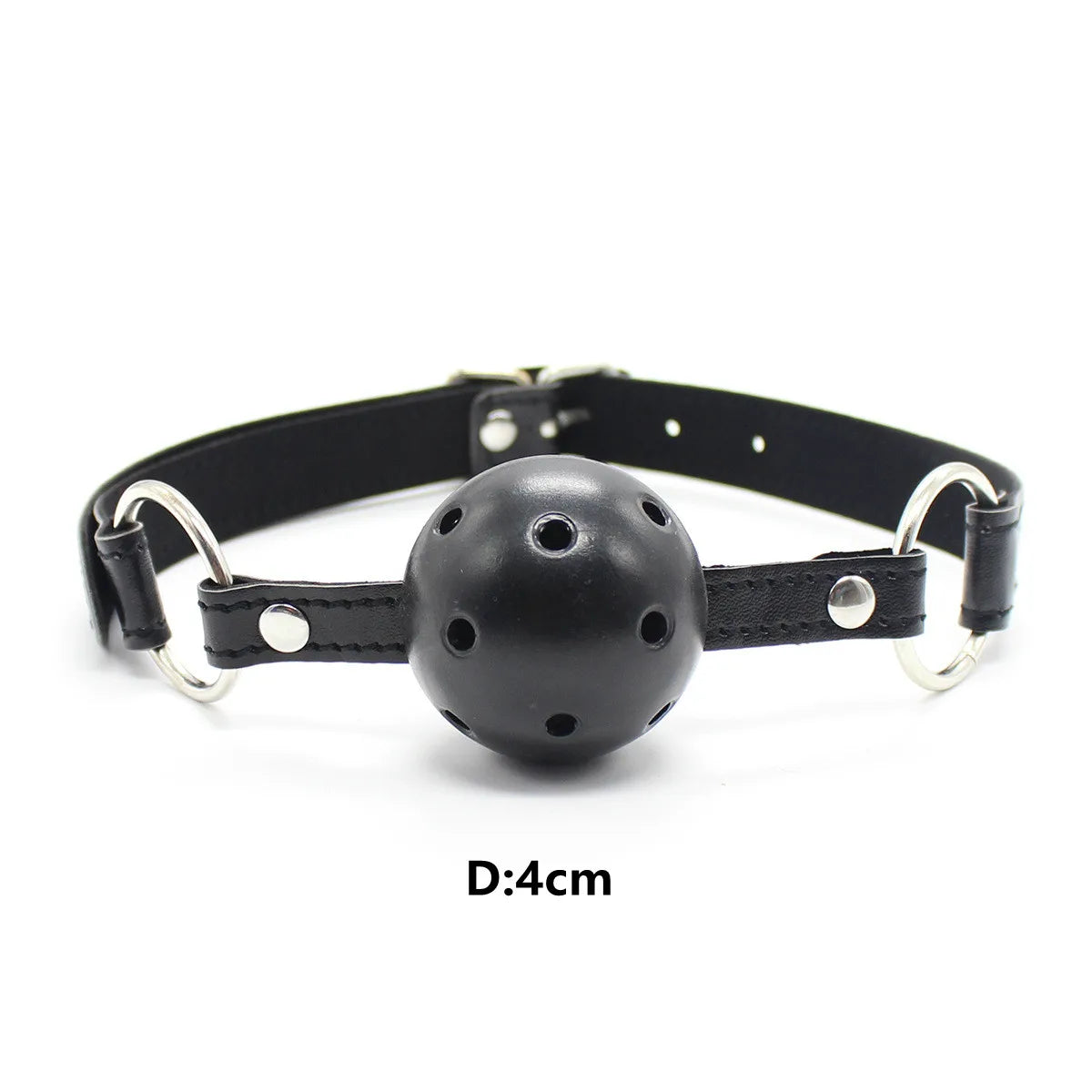 Adult Toys of Hard Ball Gag Mouth Gag 3 Breathing Holes Ball Plug for SM Game