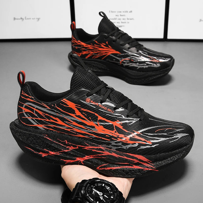 Wide Toe Box Running Sneakers Thick Cushioned Sole Lightweight Anti Slip for Men Women Gym Fitness Jogging shoes