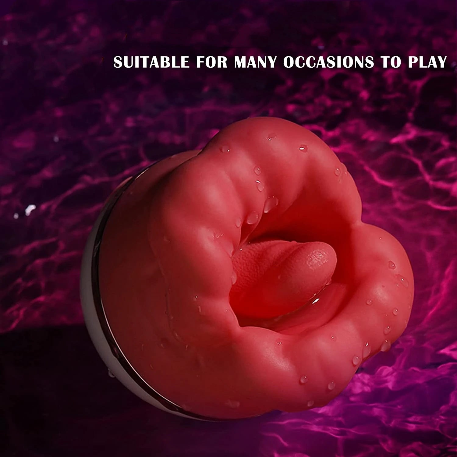 1pc Rose Red Lips Vibrator Vagina Tongue Clitoral Stimulator g-spot Massager Female Masturbator Adult Erotic Products