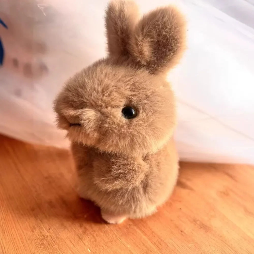 New Plush Rabbit Doll High Beauty Keychain Pendant Cartoon Bag Hanger Doll Grabbing Machine Gift Cute Backpack Jewelry Accessory
