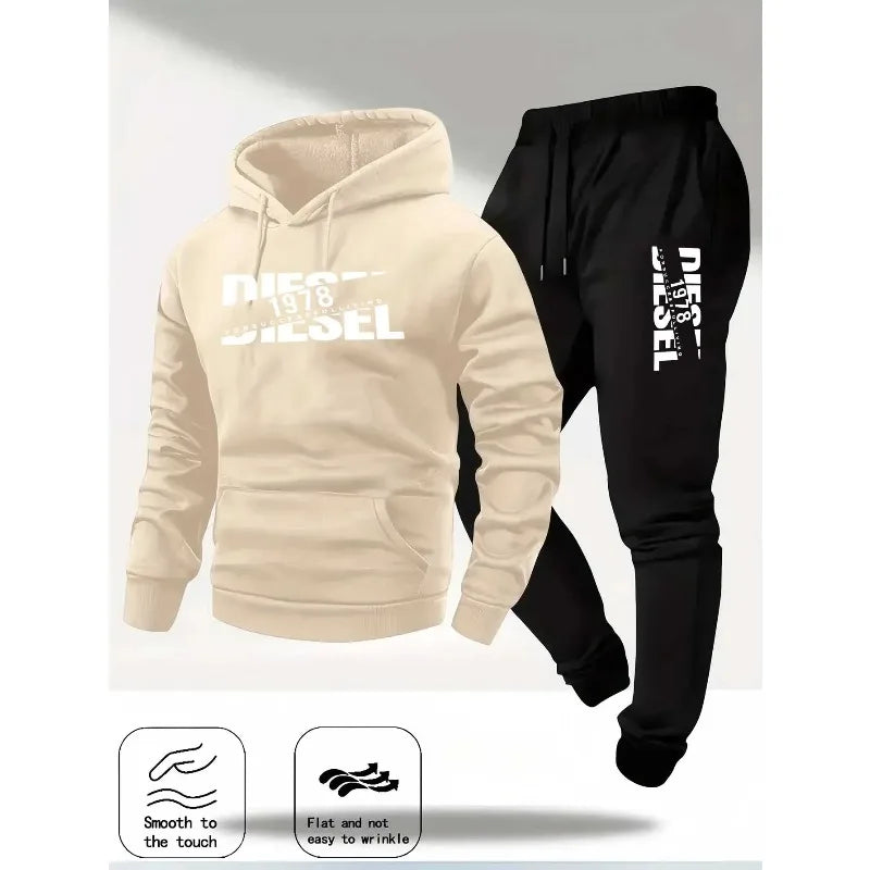 2026 popular new hooded sportswear fashion hooded sportswear casual sportswear and pants two in one